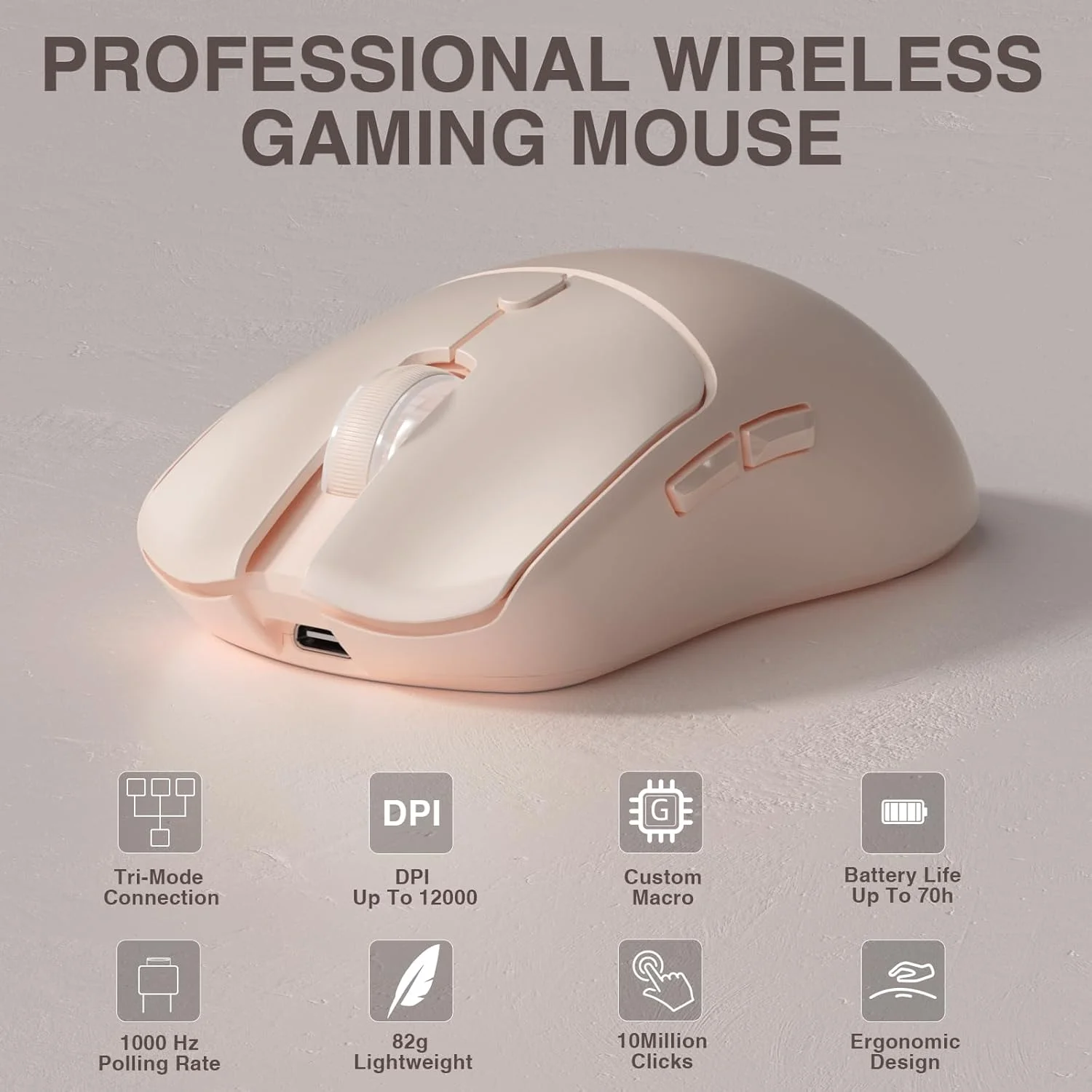 Gaming Accessories - AULA SC580X Mouse Gaming Nirkabel Tri-mode