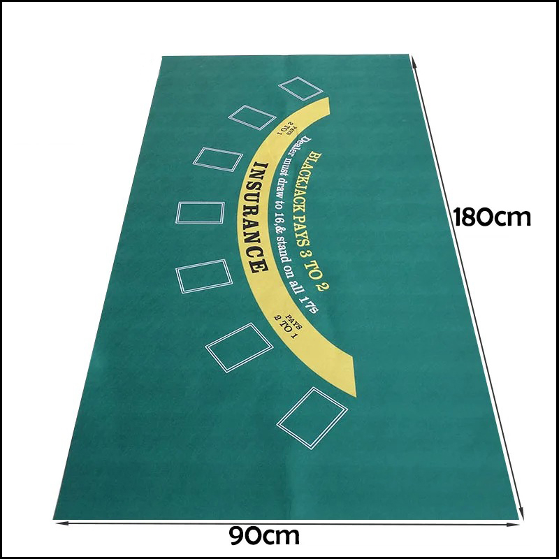 Gaming Accessories - Taplak Meja Poker 180X90Cm Kain Non