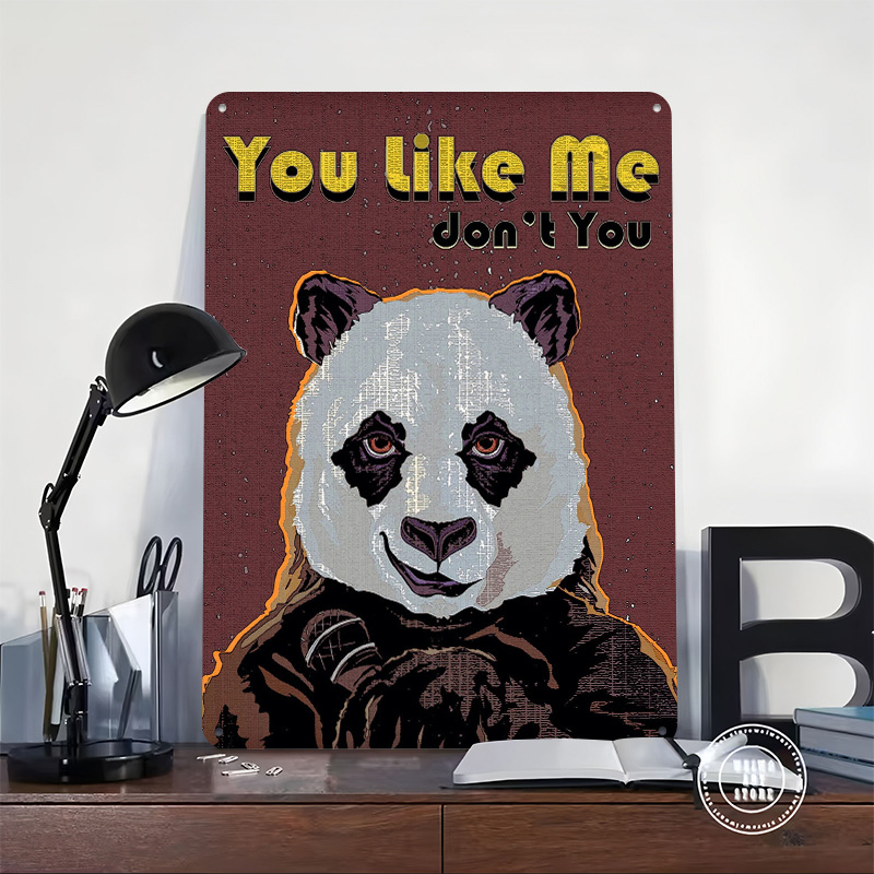 Poster Panda Tanda Logam Antik - Gaming Accessories Europe ulasan dan harga