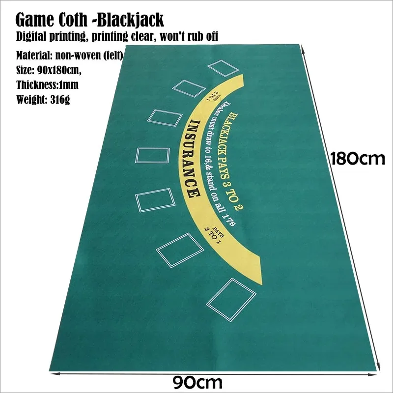 Taplak Meja Chip Poker 180X90C - Gaming Accessories ulasan dan harga