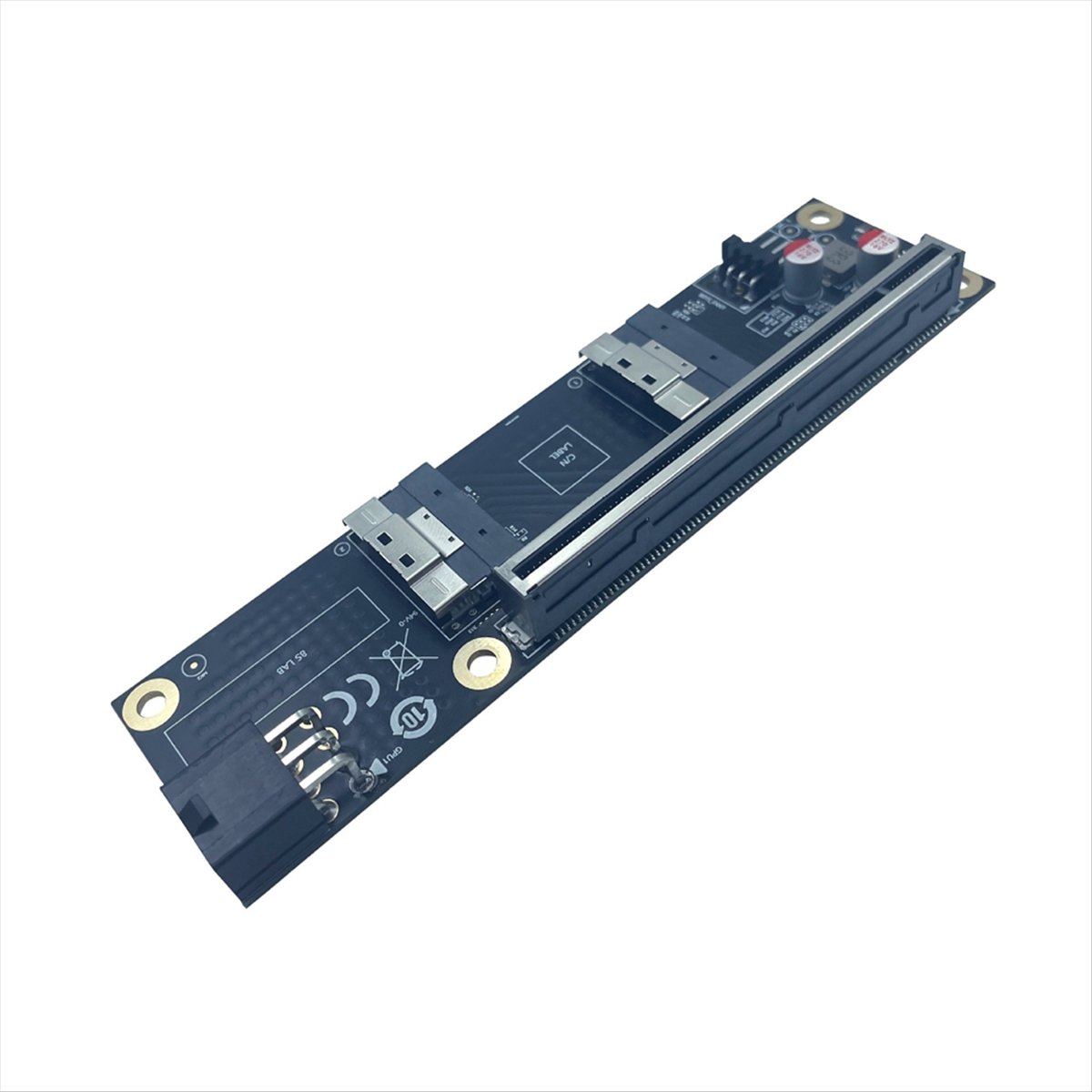 2 Port PCI-E 4.0 X16 ke Kartu  - Vertical Gpu Bracket ulasan dan harga