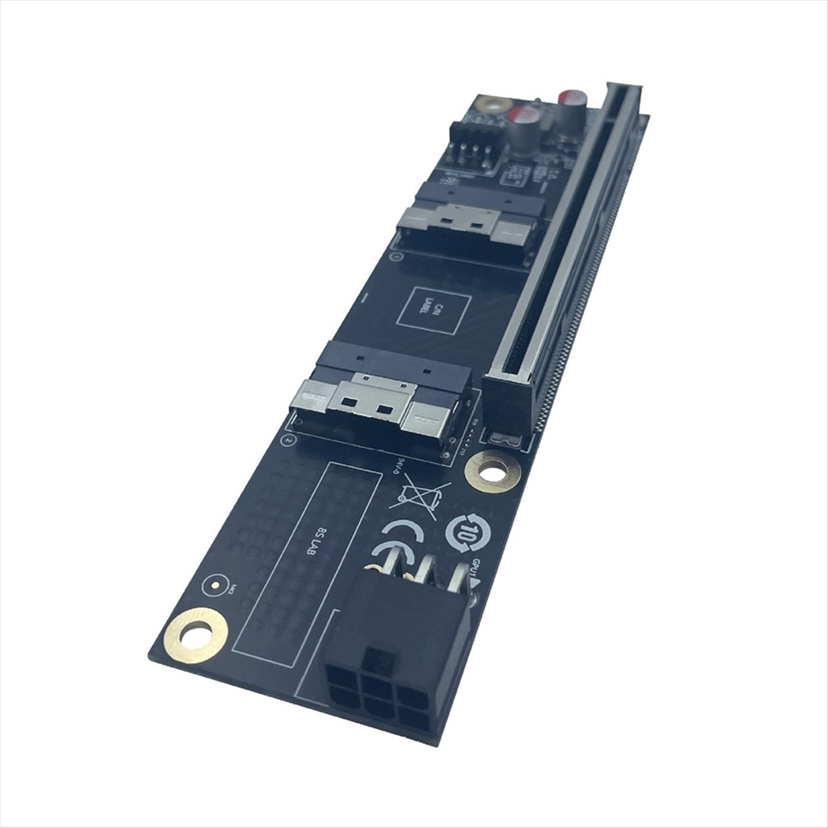 2 Port PCI-E 4.0 X16 ke Kartu  - Vertical Gpu Bracket ulasan dan harga