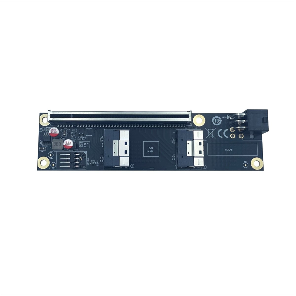 2 Port PCI-E 4.0 X16 ke Kartu  - Vertical Gpu Bracket ulasan dan harga
