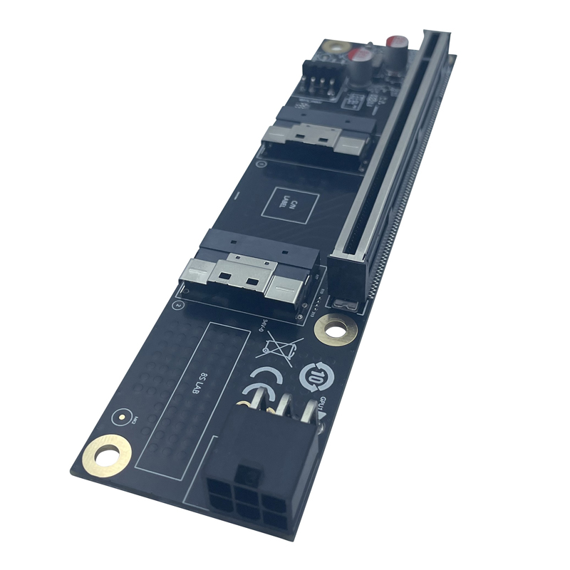BARU 2 Port SlimSAS 8i x2 ke P - Vertical Gpu Bracket ulasan dan harga